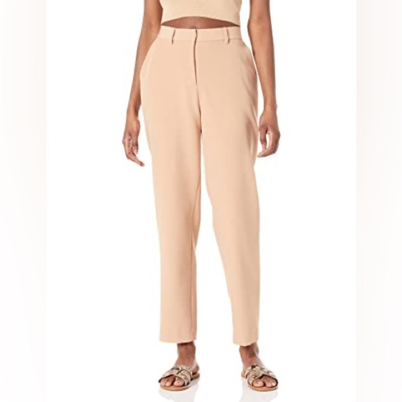 The Drop Women's Abby Flat Front Pant, Praline Size XL NEW - Picture 1 of 15
